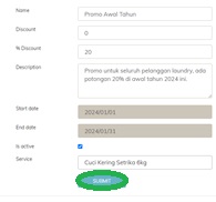 promo code